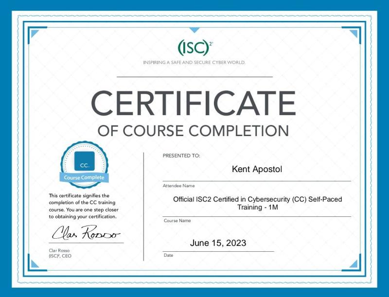 ISC2 Certificate